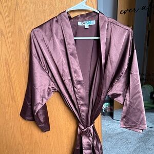 BluChi Mocha Satin Robe